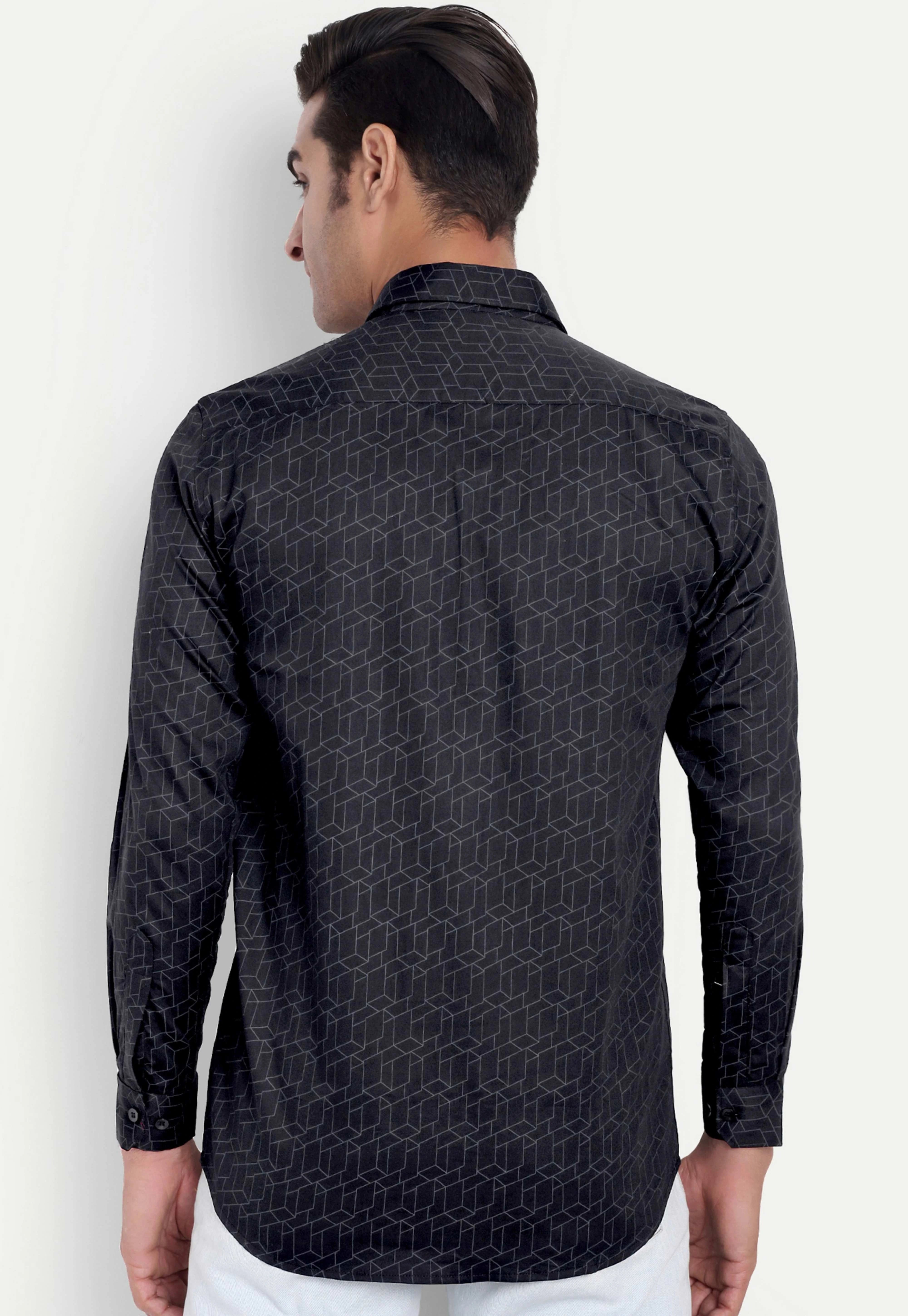 Shadow Hex Full Sleeve Shirt